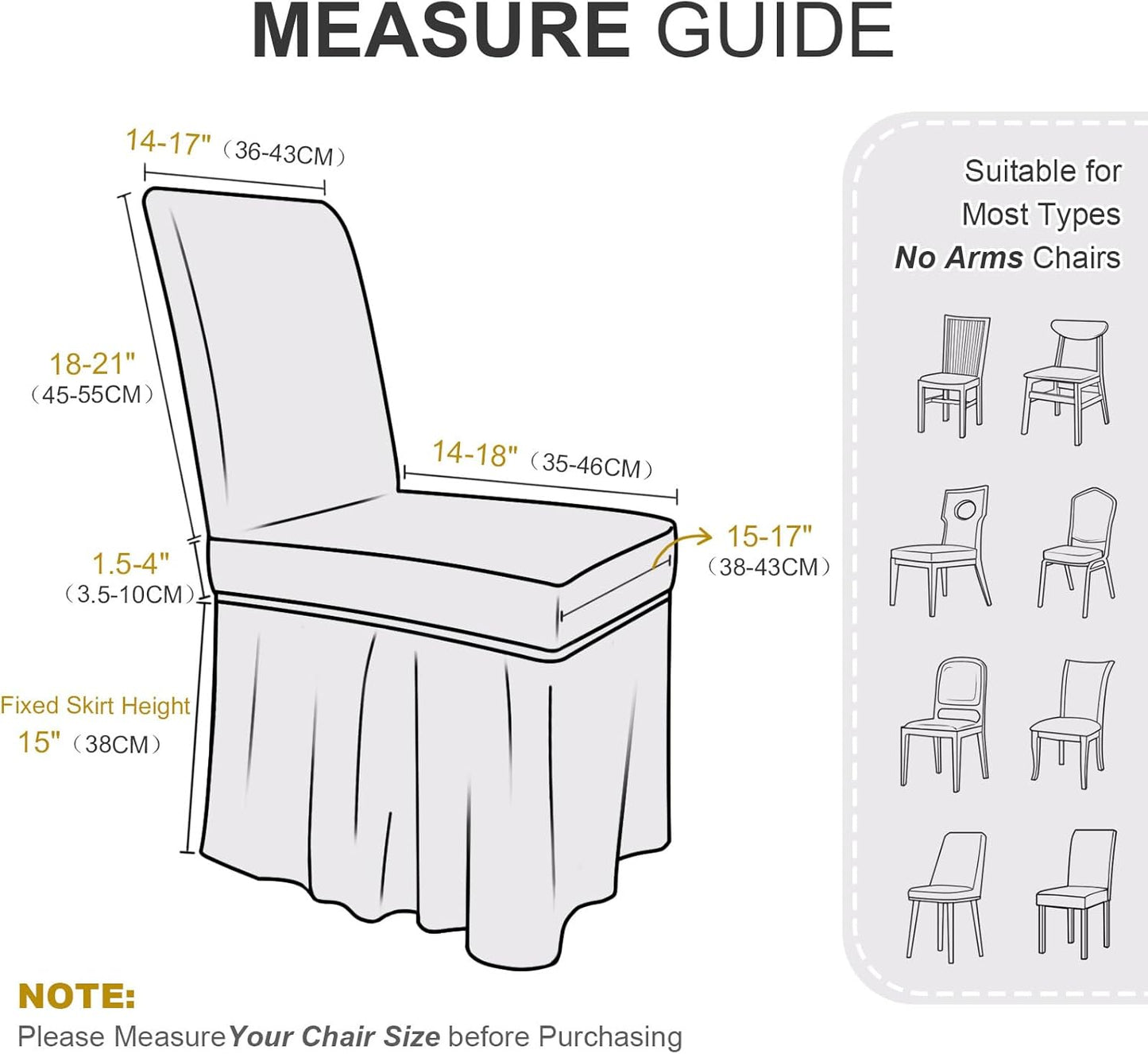 NICEEC Spandex Chair Covers for Dining Chairs Covers Set of 4 Removable Dining Room Chair Covers with Skirt Parson Chair Slipcovers Washable Chair Protector for Kitchen Party Banquet(Beige-Pink)