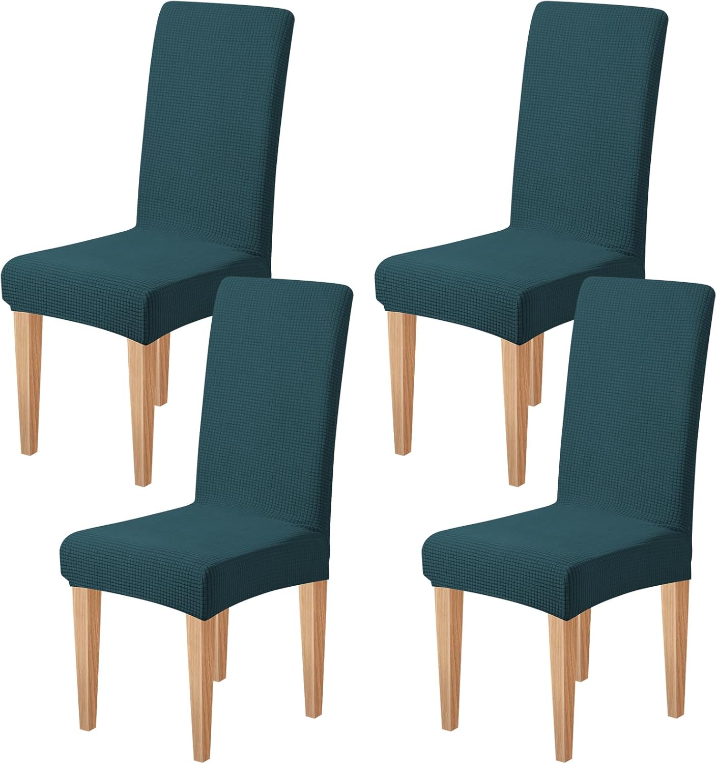 Dioxide High Stretch Chair Covers for Dining Chairs, Washable Dining Chair Covers Set of 6, Soft Dining Chairs Seat Covers, Parsons Chair Slipcover Protectors for Home Hotel Restaurant Banquet